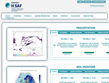 Tablet Screenshot of hsaf.meteoam.it